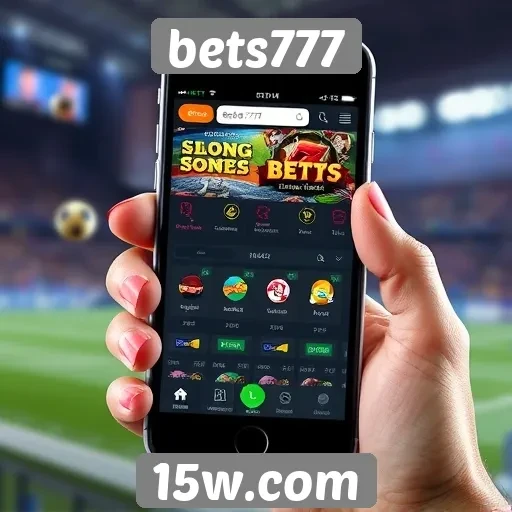 Experiência móvel no site bets777